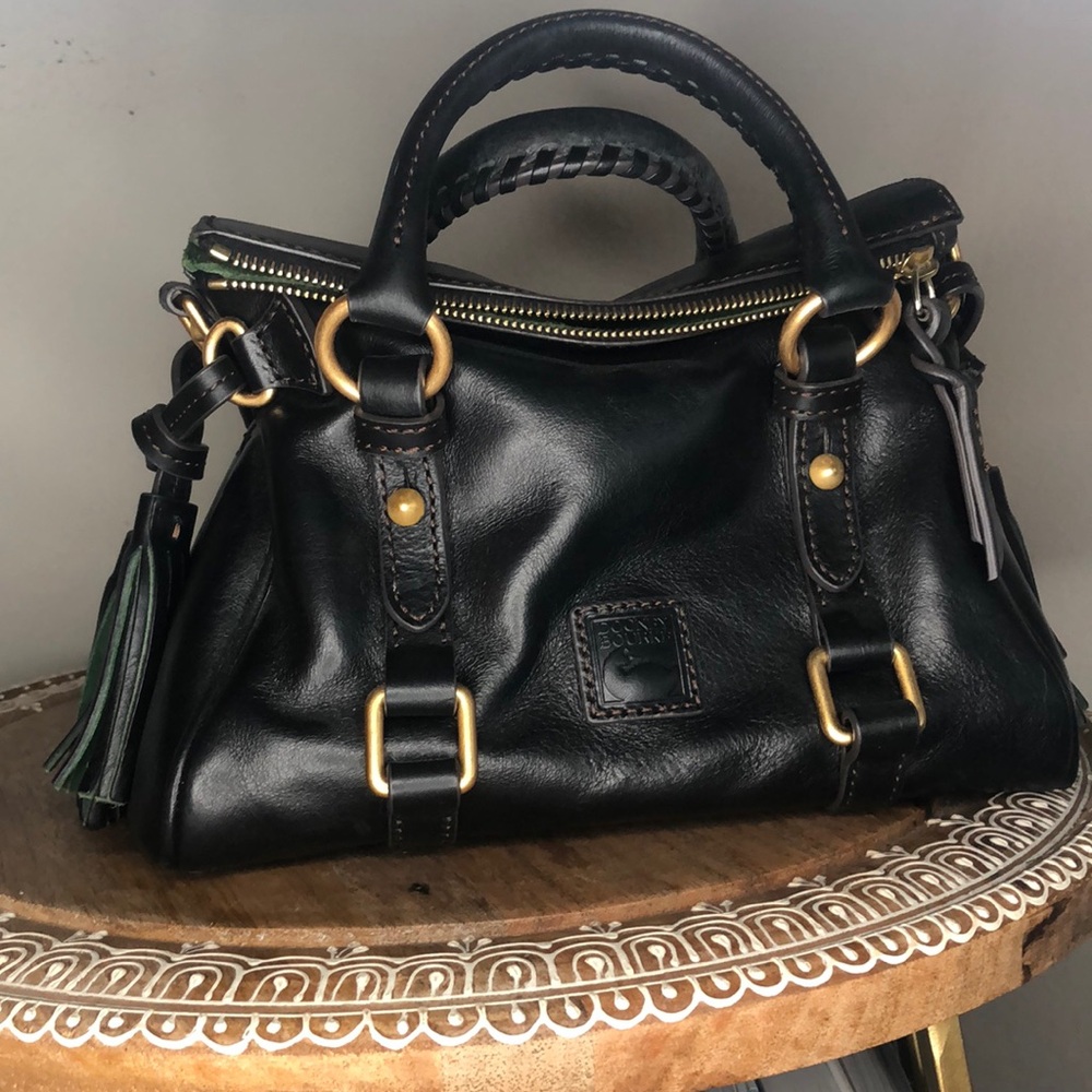 Black Dooney & Bourke Florentine Micro Satchel